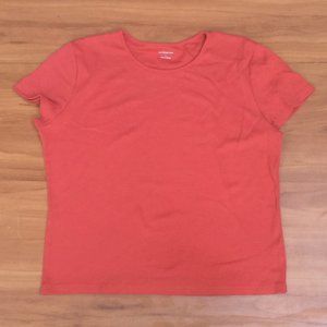 New Croft & Borrow 100% Cotton Red Orange S-Sleeve